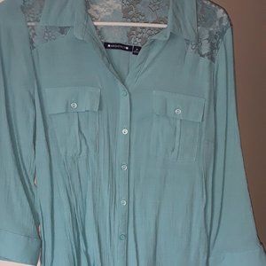 Women's Teal Blouse by Architect  size Medium